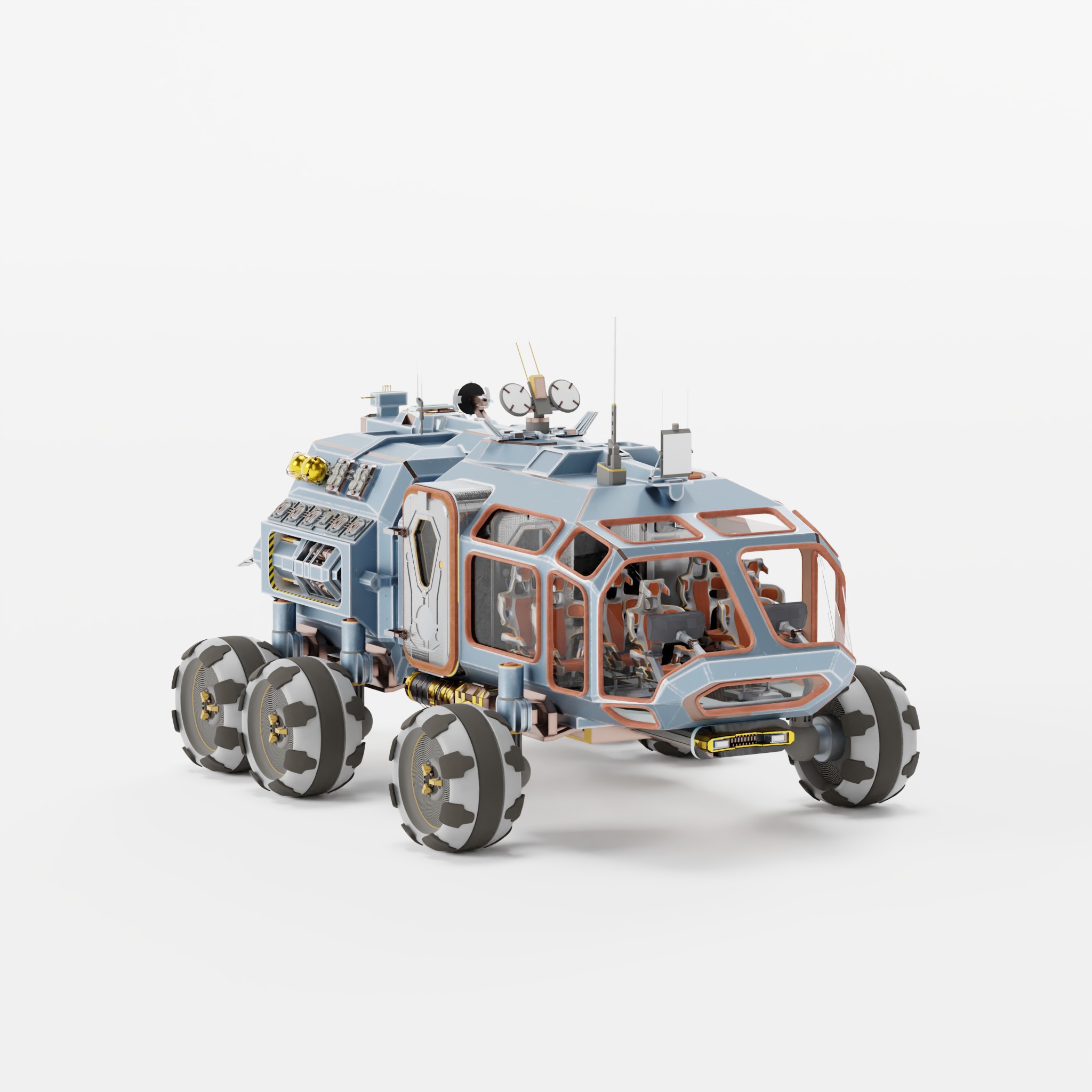 Manned sci fi Rover preview image 1